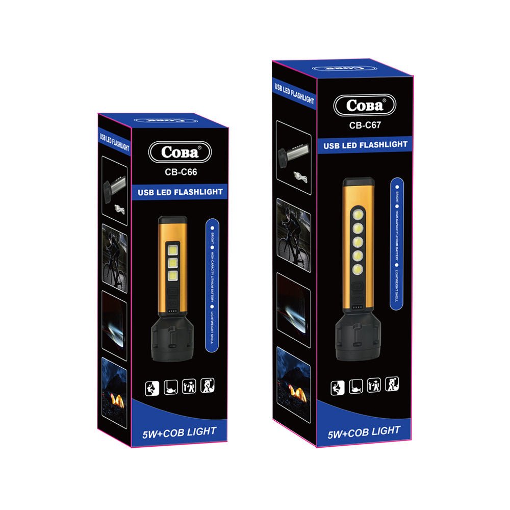 5W LED COB punjiva baterijska lampa USB CB - C67 - Kupiti