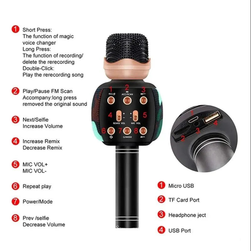 Bežični Wster WS - 2911 Karaoke mikrofon - Kupiti