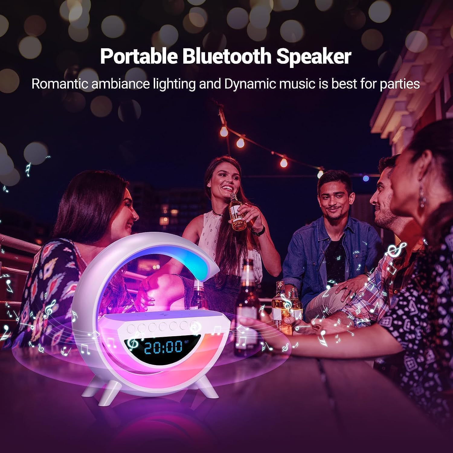 Bluetooth zvučnik BT - 3401 FM radio, sat i alarm - Kupiti