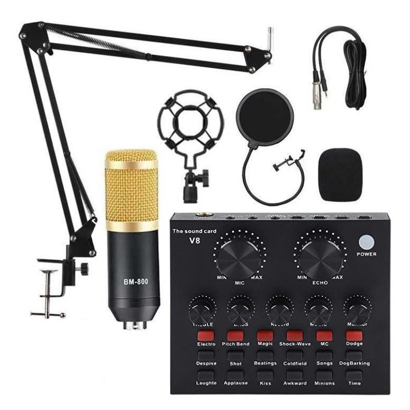 BM 800 Mikrofon Sa Dodatnom Opremom Studio Broadcast Set - Kupiti